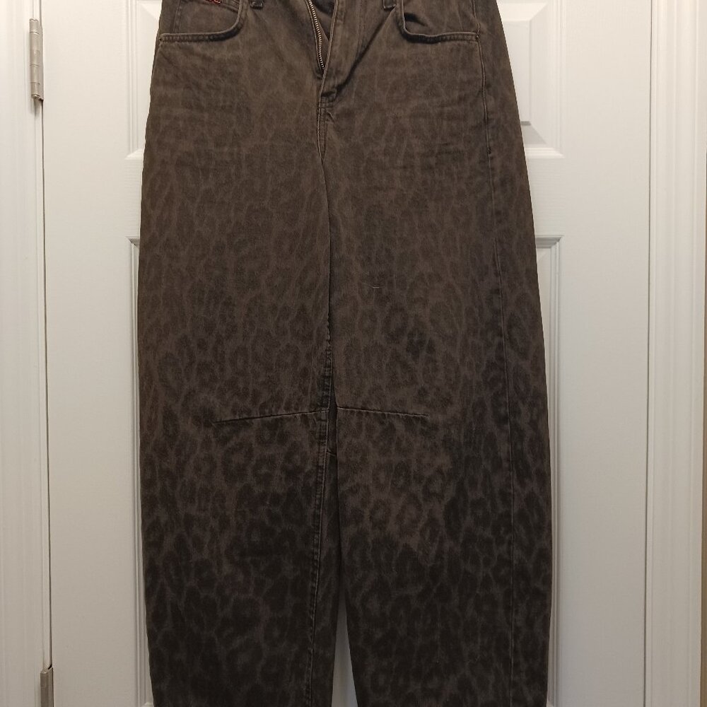 BDG Leopard print Wide Leg Jeans